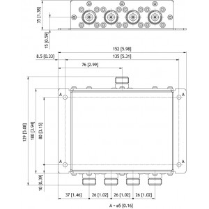 All dimensions are given in mm [in.]