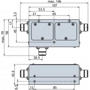 All dimentions are given in mm [in.]