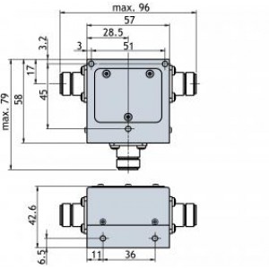 All dimentions are given in mm [in.]
