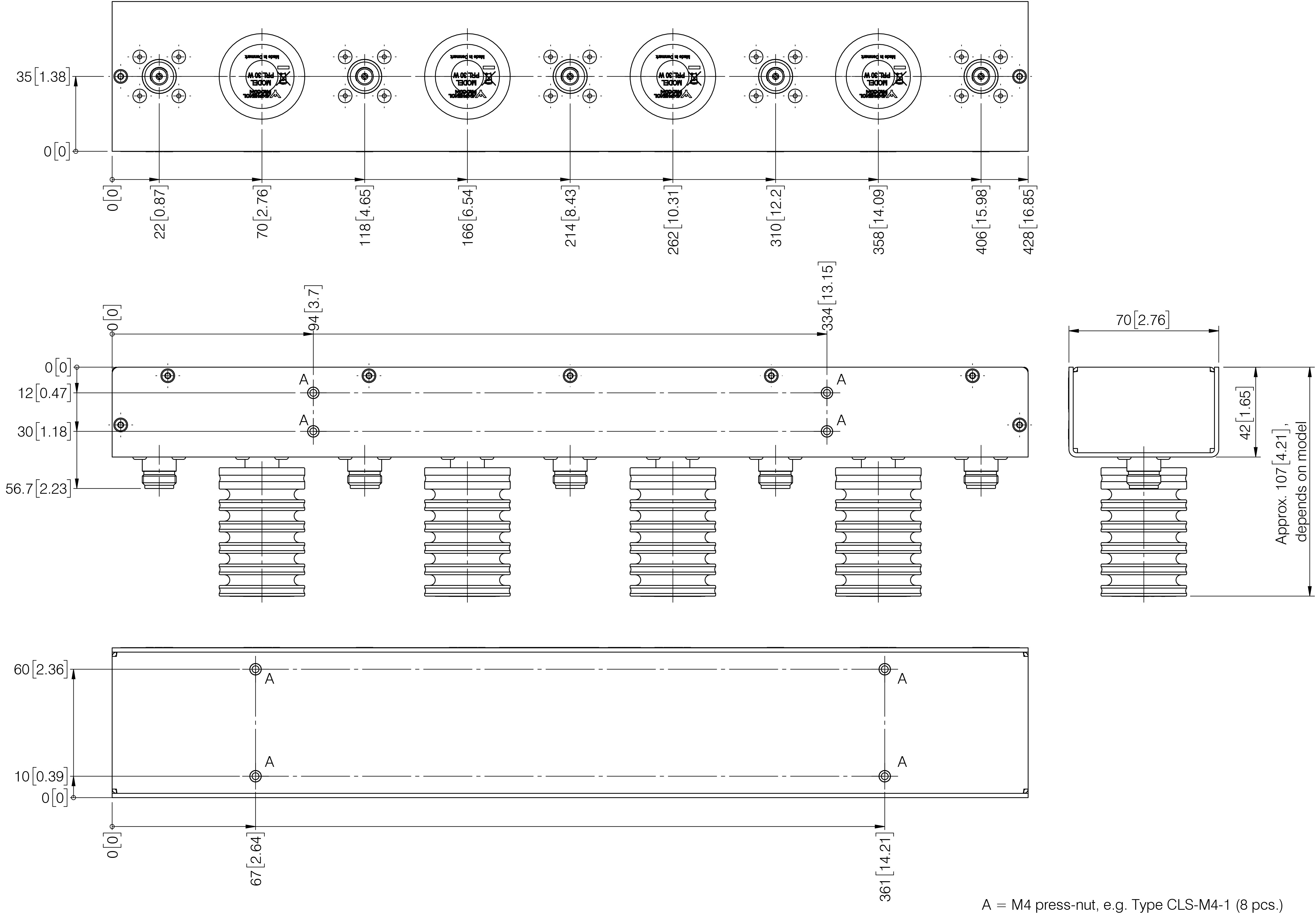 PRO PHY450 4 380 470  Mounting details