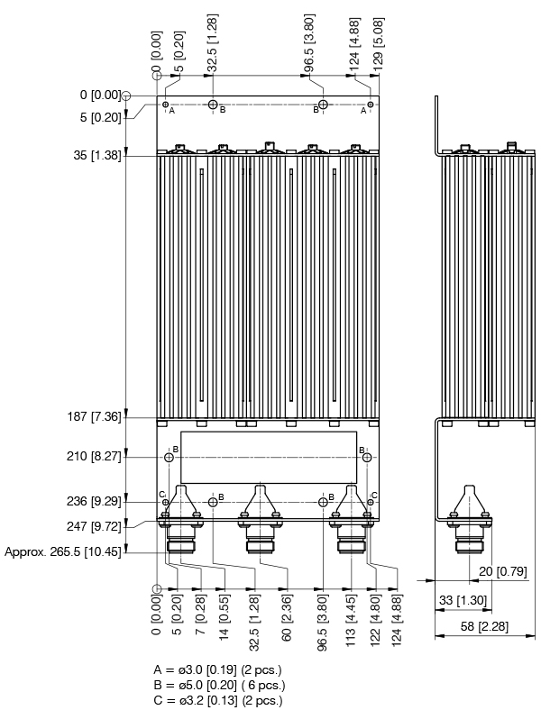 DPF 70!55 380 EXT Holeplacing